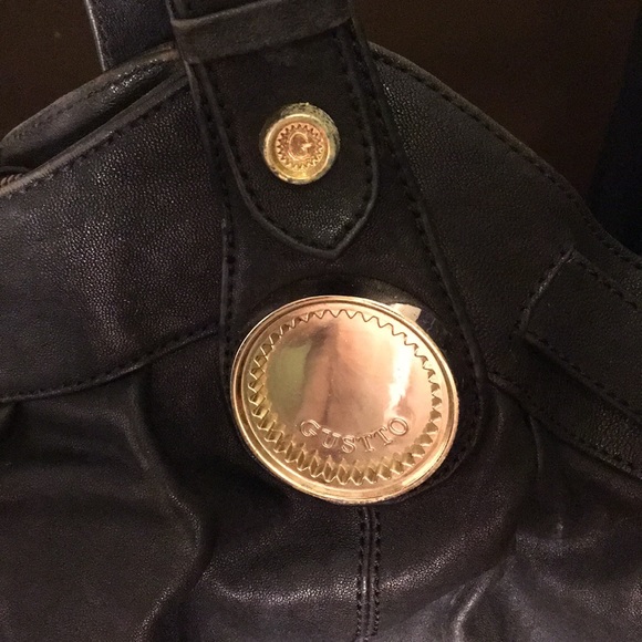 Black leather Gustto purse - Picture 3 of 7